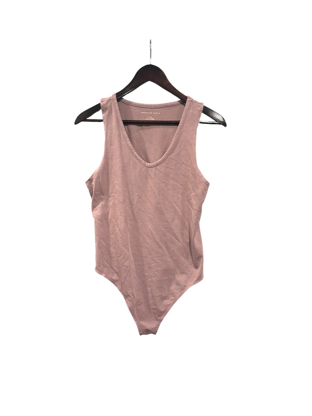 American Eagle Outfitters Dusty Pink Scoop Neck Bodysuit